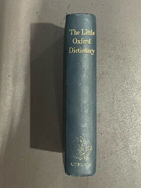 The Little Oxford Dictionary - Hardcover Blue Home Art Print